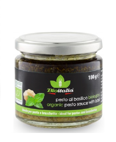 BioItalia Basil Pesto Sauce Organic 180g