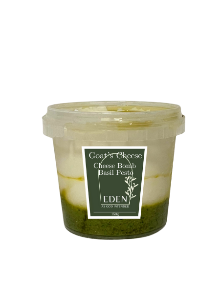Goats CHEESE BOMB Basil Pesto Eden - 150g