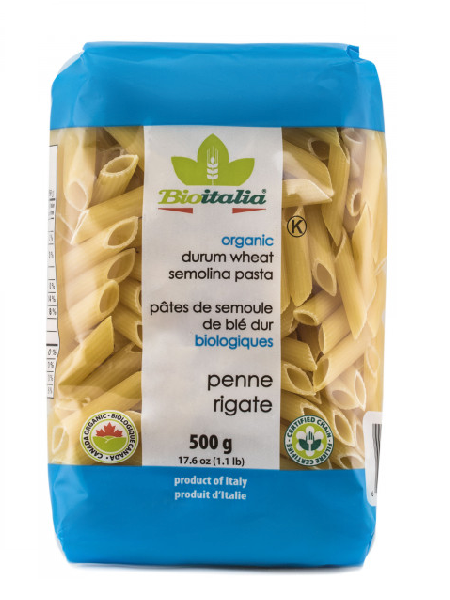 BioItalia Penne Rigate Pasta 500g