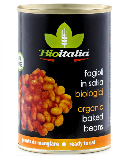 BioItalia Baked Beans in Tomato Sauce 400g