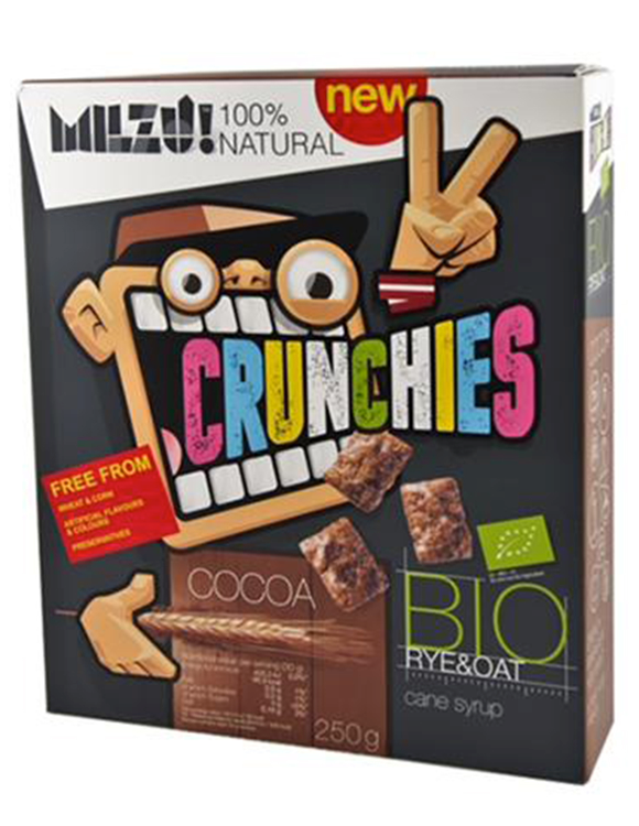 Milzu Crunchies with Cocoa 250g; 450g