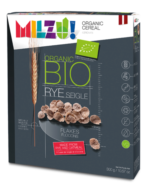 Milzu Rye Flakes Without Sugar 300g